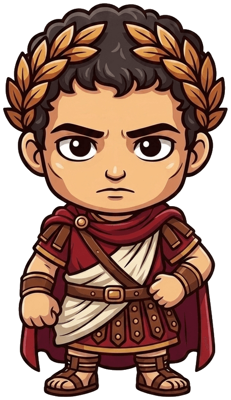 Remus, the Ludis Games emperor mascot